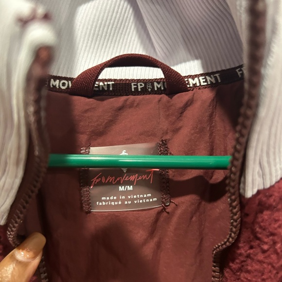 FP Movement by Free People Burgundy Teddy Sherpa - Picture 3 of 3